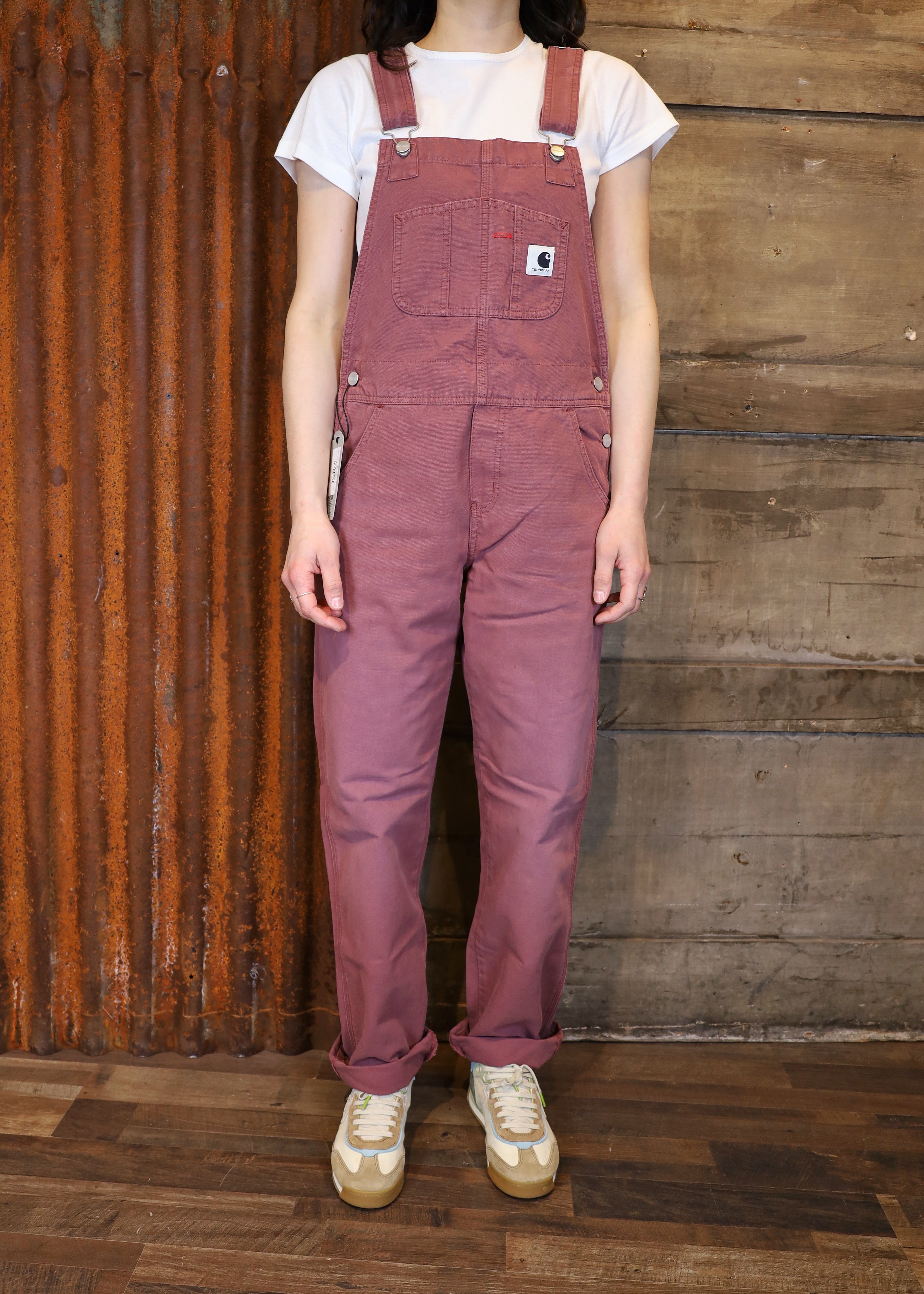 W‘Bib Overall Dusky Pink